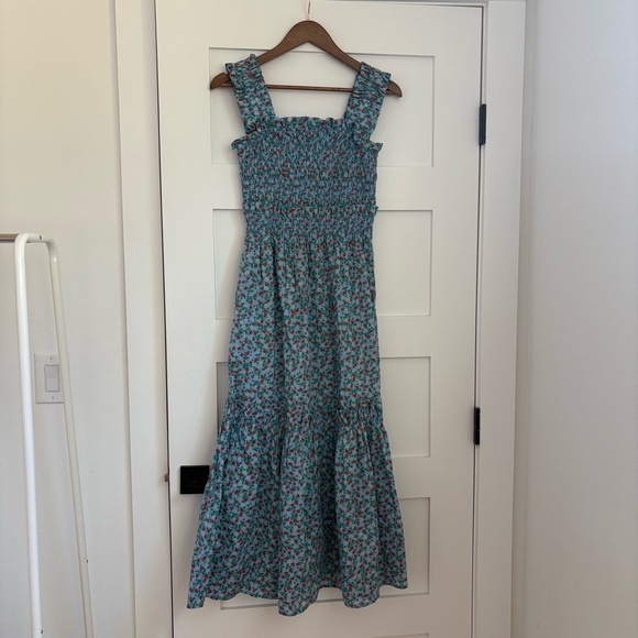 Sea New York Lilly Smocked Strawberry Midi Dress - Picture 4 of 9